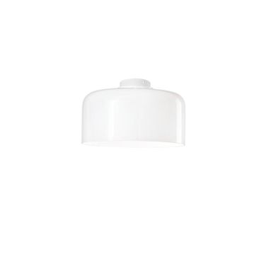 PLAFONIERA GIBUS 1XE27 D.30XH23CM BIANCA.