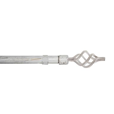 BASTONE KIT TWIST D.19MM 120-210CM BIANCO-ORO
