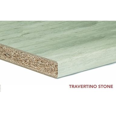 TOP TRAVERTINO STONE 2R4 CM. 3.8X304X60