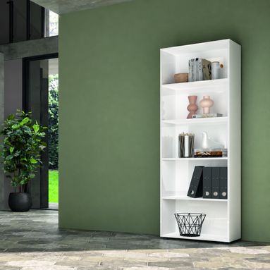 LIBRERIA ESPRESSO 68,8X35,3XH200,2CM BIANCA