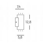 sino-applique-grigio-3w-plus-3w-led-4000k