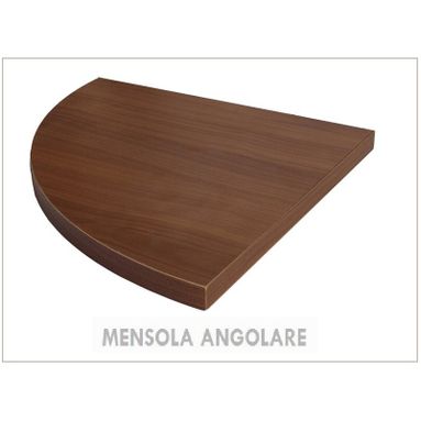MENSOLA ANGOLARE NOCE CM. 1.8X30X30