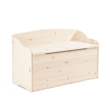 CASSAPANCA CON SCHIENALE 100X40XH60CM IN ABETE