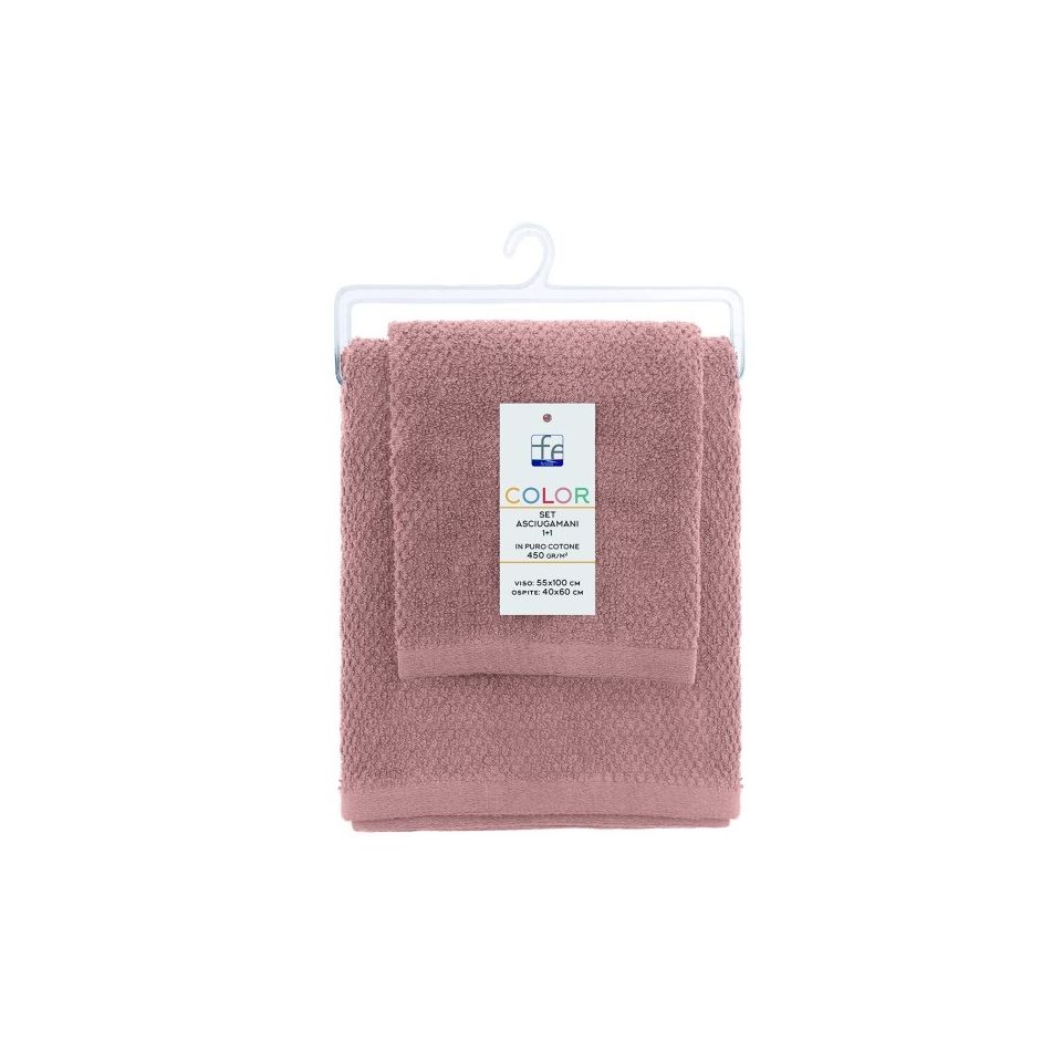 set-asciugamani-color-rosa