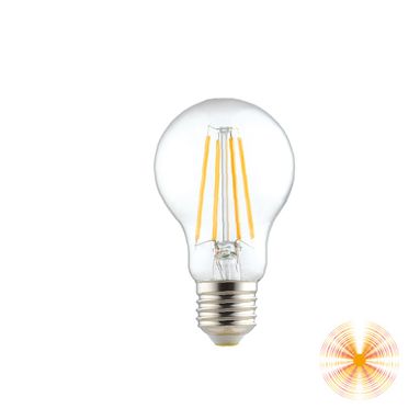 LAMPADINA TRASPARENTE E27 8W 3000K 1100LM 360°.
