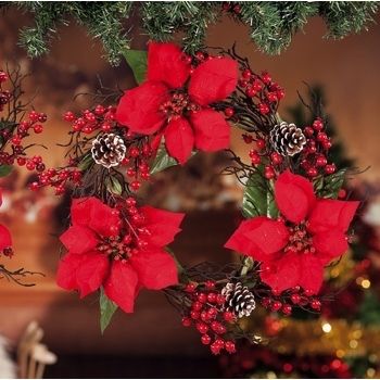 GHIRLANDA CON STELLE NATALE X DECORAZIONE