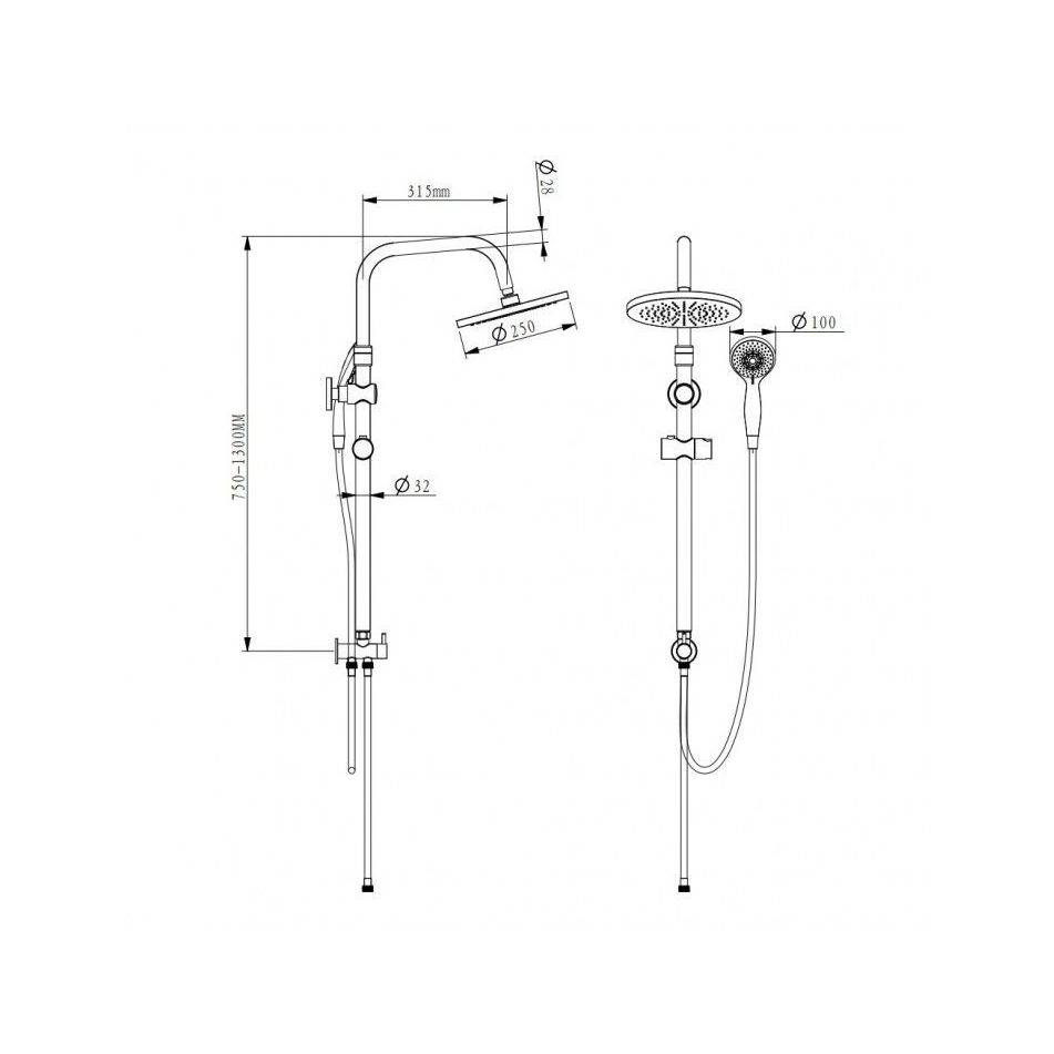 colonna-doccia-regolabile-papete-con-doccetta-a-3