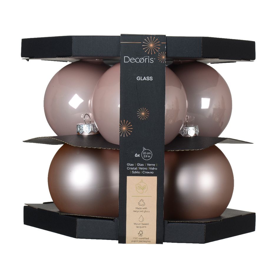 sfere-natalizie-10cm-rosa-cipria-6pz-in-vetro