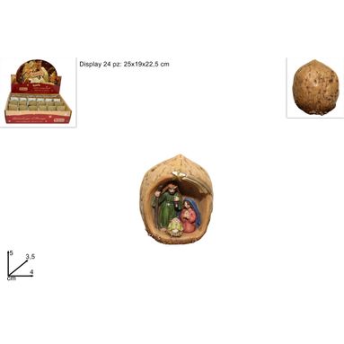 NATIVITA DENTRO LA NOCE 5CM.
