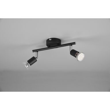 BARRA 2 SPOT PARIS GU10 25CM NERA.