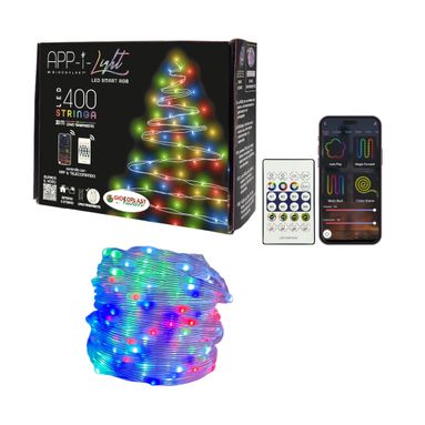 CATENA TRASPARENTE 400 LED SMART RGB 20M IP44