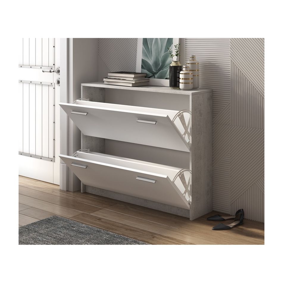 scarpiera-ken-98x25xh80cm-cemento-slash-larice