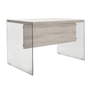 SCRIVANIA CM 140X80X75H STRUTT IN VETRO SP8MM RIPI