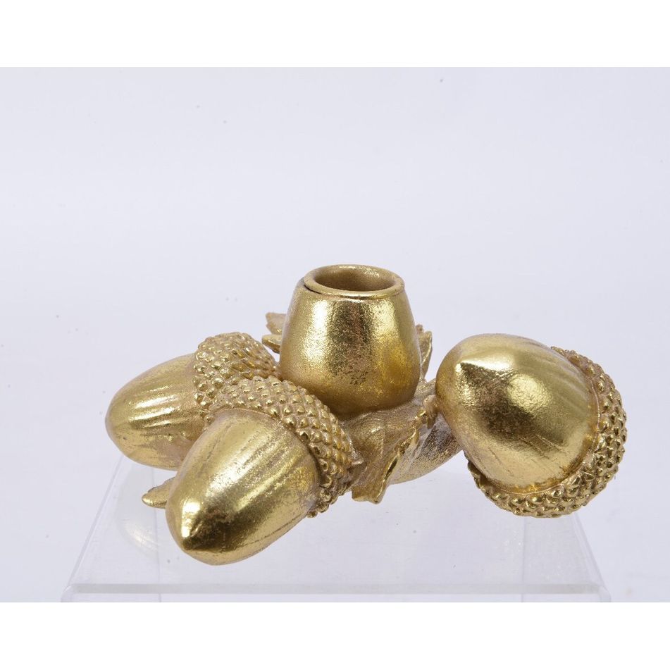 portacandela-oro-singolo-con-ghiande-13cm