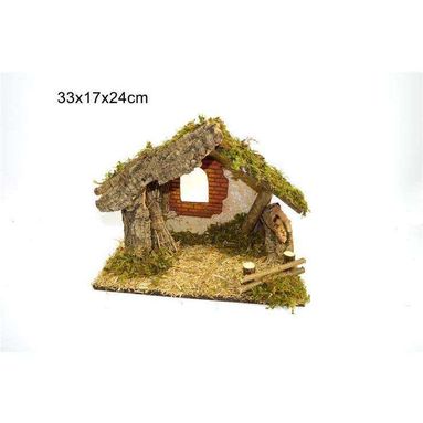 CAPANNA VUOTA 33X17X24CM MUSCHIO/FIENO