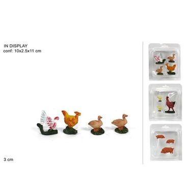 SET ANIMALI PER FATTORIA 3CM MOD. A.