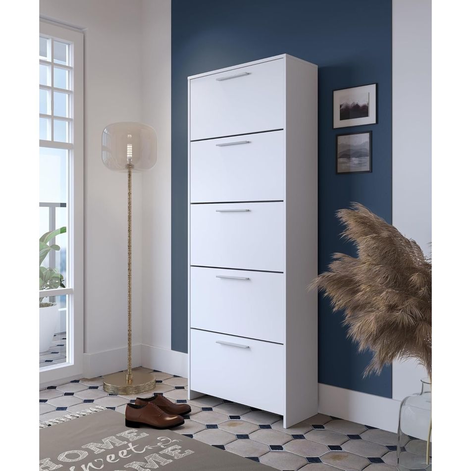 scarpiera-anja-5-ribalte-69x28xh187cm-bianca
