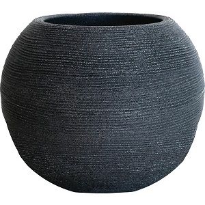 VASO CASPO' RIGATO SHABBY D.40XH33CM GHISA