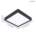plafoniera-led-fueva-5-21x21cm-3000k-nera