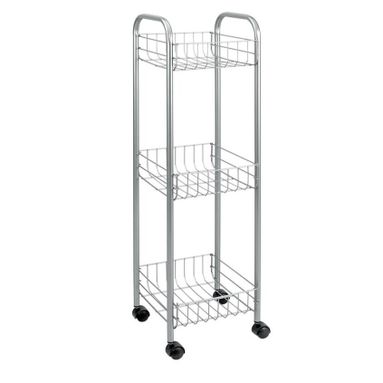 CARRELLO TORONTO 3 PIANI 23X23XH83CM GRIGIO.