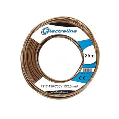 CAVO UNIPOLARE FS17 450/750V 1X2,5 25M MARRONE