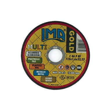 DISCO 115X1.6X22MM MULTI GOLD