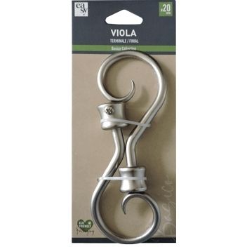 SET 2 TERMINALI VIOLA NICHEL