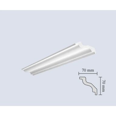 CORNICE S100 70X70X2000MM IN POLISTIROLO