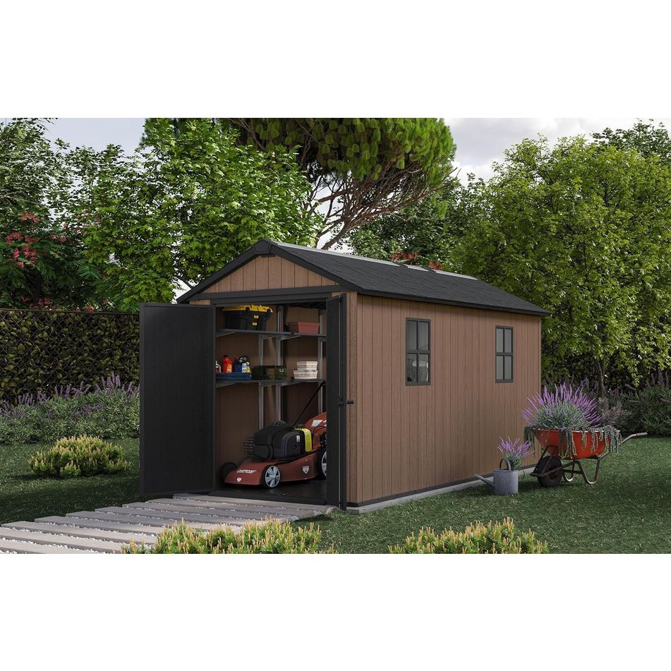 keter-casetta-da-giardino-newton-plus-7513-barra-1375-evotech-marrone-doppia-opzione-montaggio