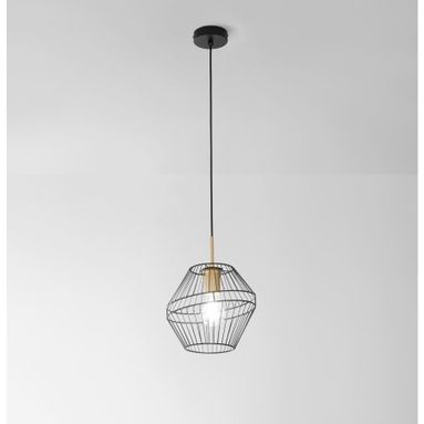 LAMPADARIO KIKO E27 D.25XH150CM NERA/ORO.