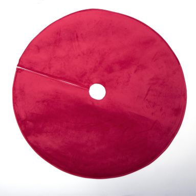COPRIBASE ALBERO D.120CM ROSSO IN VELLUTO