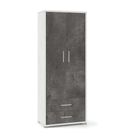 mobile-2-ante-2-cassetti-71x41xh182cm-struttura-ossido-bianco-frontale-ossido-nero