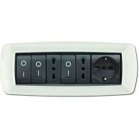 PLACCA MYLIFE 7 MODULI BIANCO