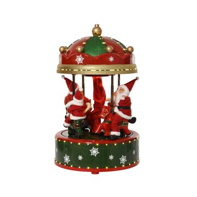 GIOSTRA NATALIZIA 53X53XH110CM IN PVC ROSSO.