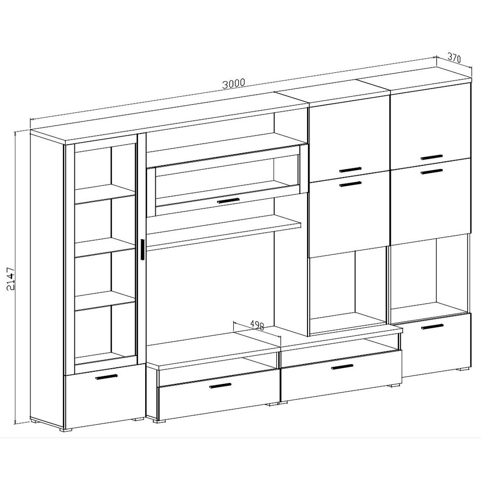 parete-attrezzata-millennium-300x50xh214cm-olmo