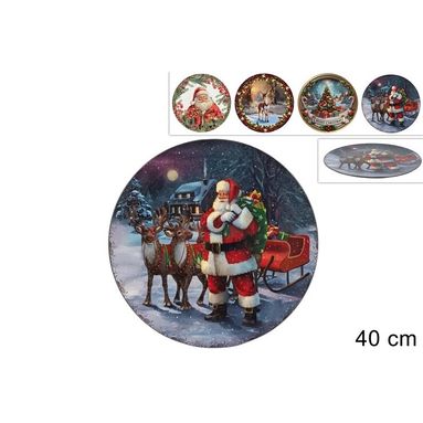 SOTTOPIATTO DECORO NATALIZIO ASSORTITO 40CM