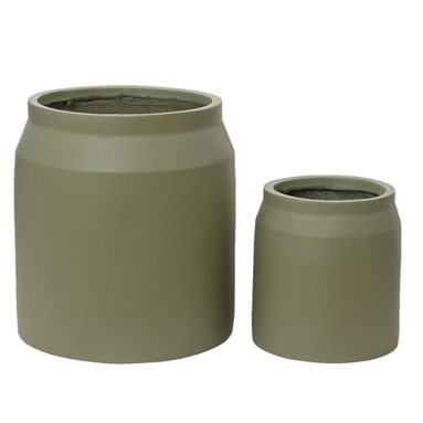 VASO ALAIN D.36XH39CM VERDE IN ARGILLA