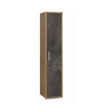 COLONNA 1 ANTA 39X41XH182CM STRUTTURA NOCE STELVIO FRONTALE OSSIDO NERO