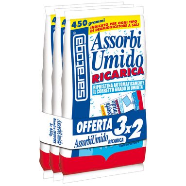 SET 3 RICARICHE ASSORBIUMIDO INODORE 1,35KG.