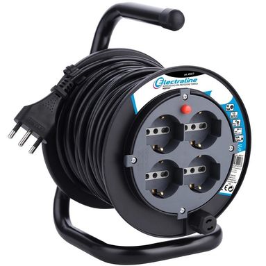 AVVOLGICAVO BRICO 15M 3GX1.5MM 4 SCHUKO 10/16A