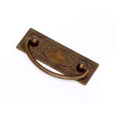 MANIGLIA CLASSICA PZ. 2 96X46MM ANTICATA