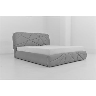 LETTO CONT. CANCRO GRIGIO CHIARO NABUK