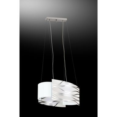 LAMPADARIO SONNY 2 LUCI E27 45X20XH120CM IN VETRO