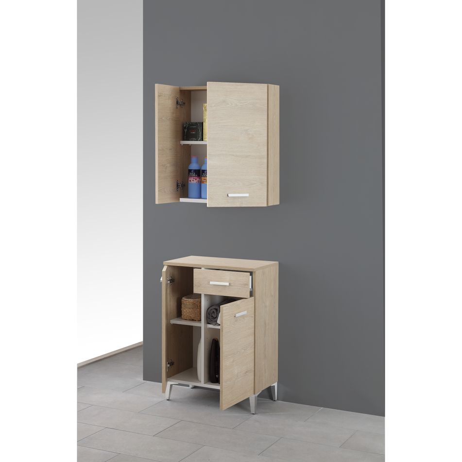 base-colonna-doppia-2-ante-1-cassetto-cm80-rovere