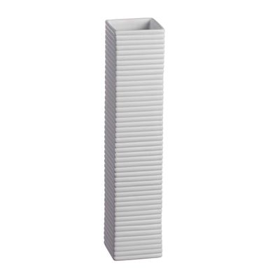 VASO IN CERAMICA BLANQUE 8.5X8.5XH39CM