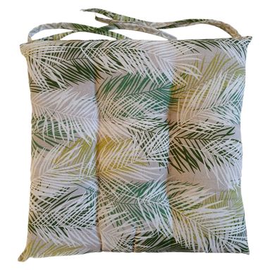 CUSCINO CALLA 40X40XH3CM PALME VERDI