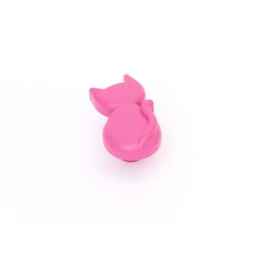 POMOLO GATTO PLASTICA FUXIA