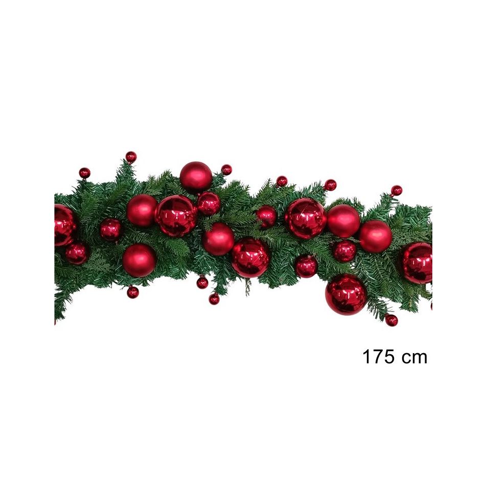 ghirlanda-175cm-con-palle-colorate-rosse