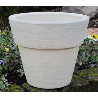 VASO CAMPANA PORTO ROSA D.55XH45CM BIANCO PERLA