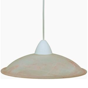 LAMPADARIO DUNA E27 D.40CM ALABASTRO TABACCO